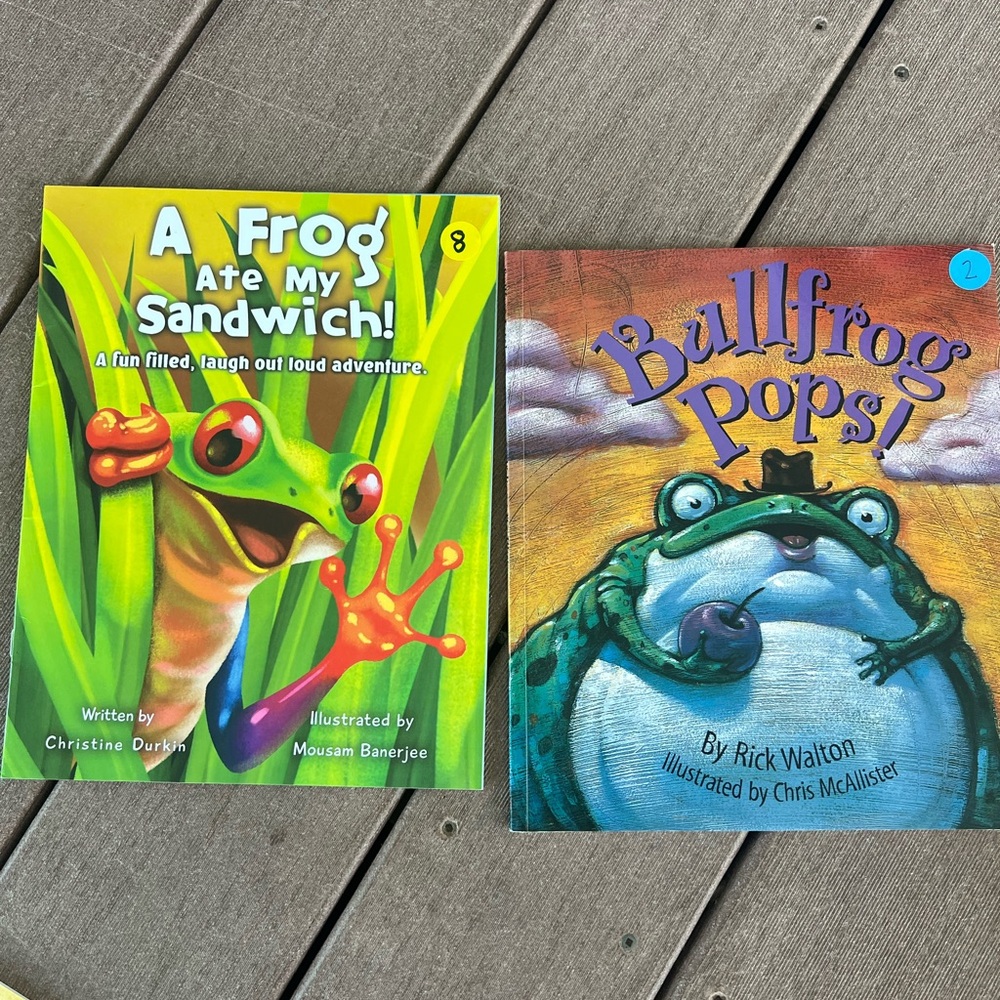 Children's Book Set: A Frog Ate My Sandwich & Bullfrog Pops!